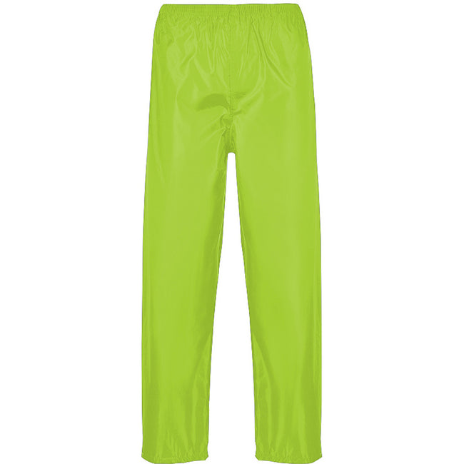 Yellow - Front - Portwest Mens Classic Rain Trouser (S441) - Pants