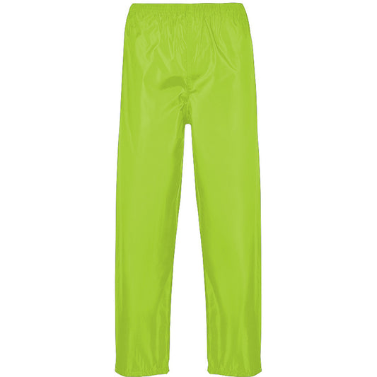 Yellow - Front - Portwest Mens Classic Rain Trouser (S441) - Pants