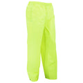 Yellow - Back - Portwest Mens Classic Rain Trouser (S441) - Pants