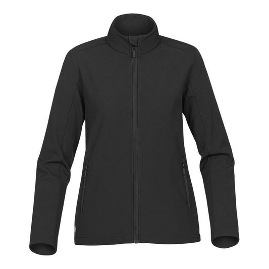 Black-Carbon - Front - Stormtech Womens-Ladies Orbitor Soft Shell Jacket