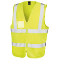 Yellow - Front - Result Core Unisex Adult Safety Hi-Vis Vest