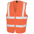 Orange - Front - Result Core Unisex Adult Safety Hi-Vis Vest