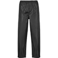 Black - Front - Portwest Mens Classic Rain Trouser (S441) - Pants