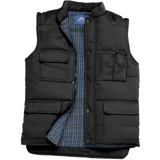 Black - Side - Portwest Mens Shetland Bodywarmer (S414) - Jacket