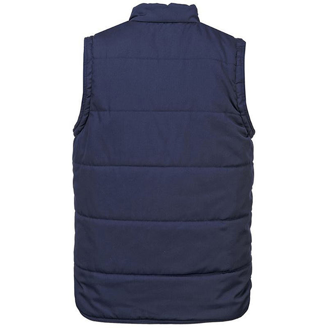 Navy - Back - Portwest Mens Shetland Bodywarmer (S414) - Jacket