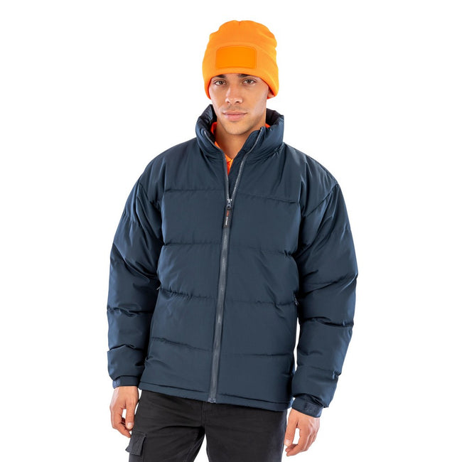 Navy - Back - Result Urban Mens Jacket