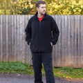 Black - Back - Portwest Mens Argyll Heavy Fleece Anti-Pill Jacket (F400)