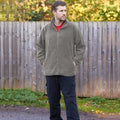 Grey - Back - Portwest Mens Argyll Heavy Fleece Anti-Pill Jacket (F400)