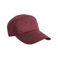 Burgundy - Front - Result Headwear Advertising 7 Panel Baseball Cap