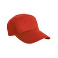 Red - Front - Result Headwear Advertising 7 Panel Baseball Cap