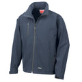 Navy - Front - Result Unisex Adult Soft Shell Jacket