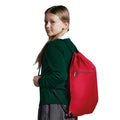 Classic Red - Back - Quadra Premium Drawstring Bag
