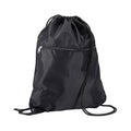 Black - Front - Quadra Premium Drawstring Bag