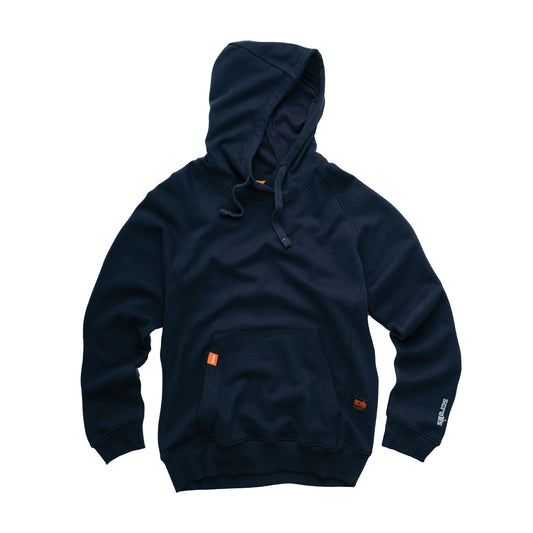 Navy - Front - Scruffs Mens Eco-Worker Hoodie