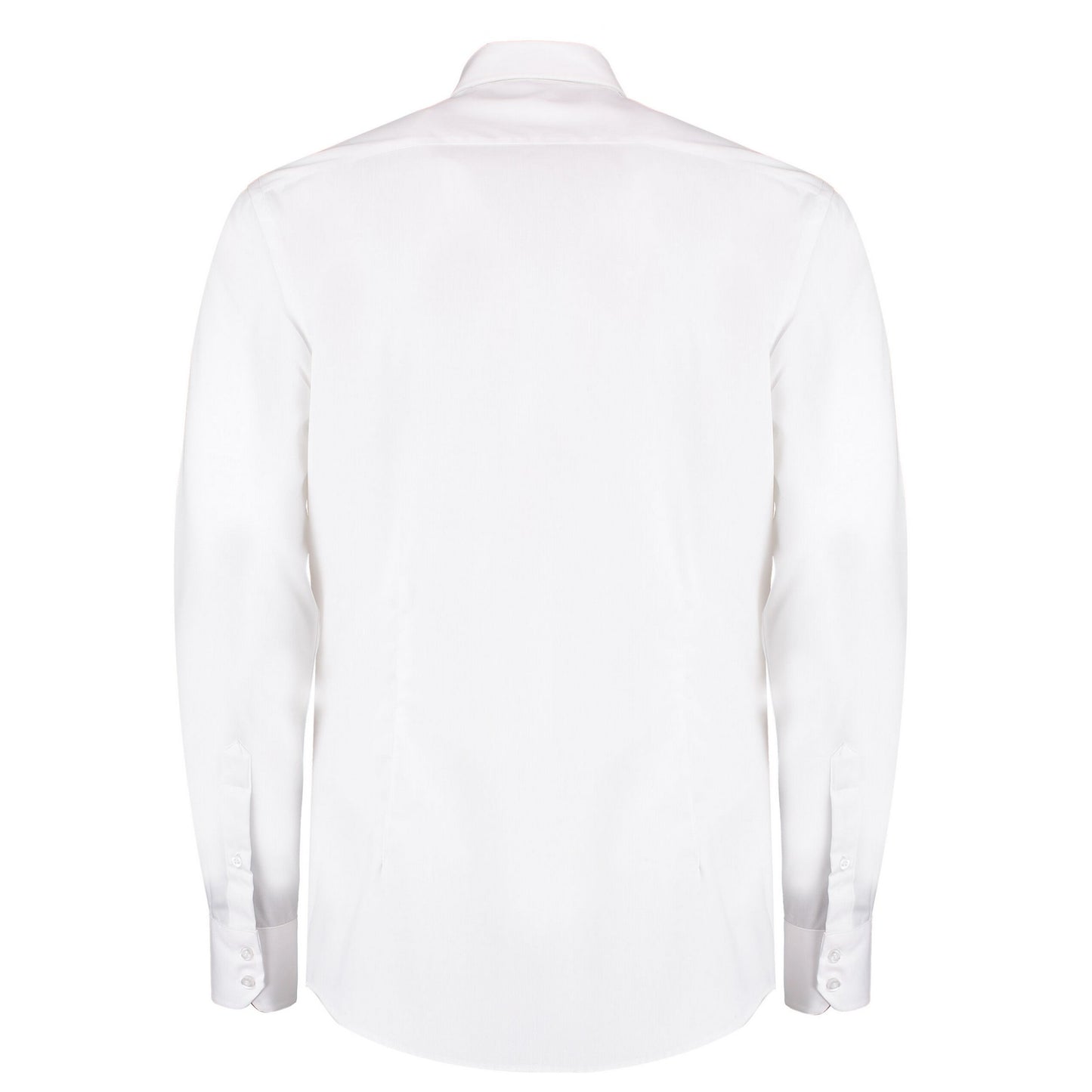 White - Back - Kustom Kit Mens Oxford Twill Long-Sleeved Shirt
