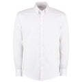 White - Front - Kustom Kit Mens Oxford Twill Long-Sleeved Shirt