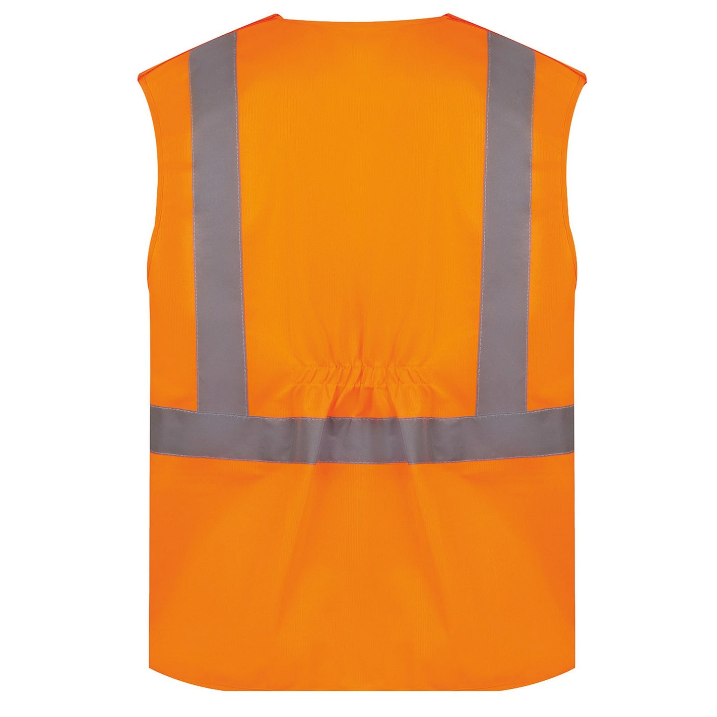 Orange - Back - Yoko Unisex Adult Hi-Vis Rail Waistcoat