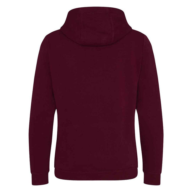 Burgundy - Back - Awdis Unisex Adult Heavyweight Hoodie