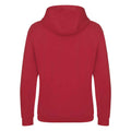 Fire Red - Back - Awdis Unisex Adult Heavyweight Hoodie