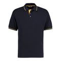 Navy-Sun Yellow - Front - Kustom Kit Mens St Mellion Classic Polo Shirt
