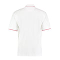 White-Red - Back - Kustom Kit Mens St Mellion Classic Polo Shirt