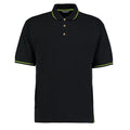 Black-Lime - Front - Kustom Kit Mens St Mellion Classic Polo Shirt