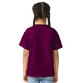 Maroon - Back - Gildan Childrens-Kids Softstyle Plain T-Shirt