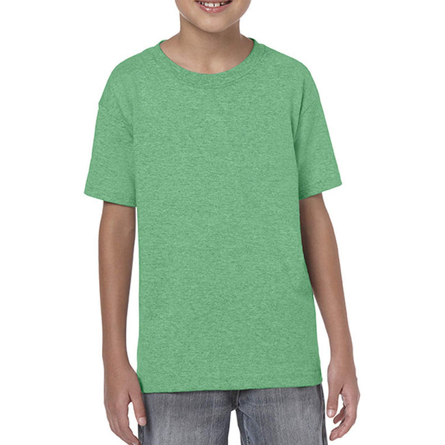 Irish Green - Front - Gildan Childrens-Kids Softstyle Plain T-Shirt
