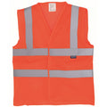 Orange - Front - Yoko Unisex Adult Mesh Hi-Vis Vest