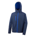 Navy-Royal Blue - Front - Result Core Mens Core TX Performance Soft Shell Jacket