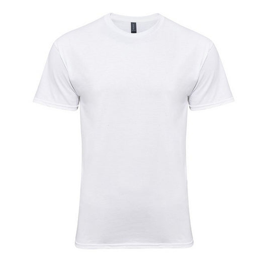 White - Front - Gildan Mens Plain T-Shirt