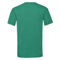 Retro Green - Back - Fruit of the Loom Mens Valueweight Heather T-Shirt