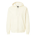 Off White - Front - Gildan Mens Softstyle Fleece Midweight Full Zip Hoodie