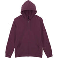 Maroon - Front - Gildan Mens Softstyle Fleece Midweight Full Zip Hoodie