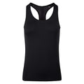 Full Black - Front - TriDri Womens-Ladies 3D Fit Sculpt Sculpted Seamless 3D Sport Vest