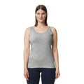 Sports Grey - Side - Gildan Womens-Ladies Soft Tank Top