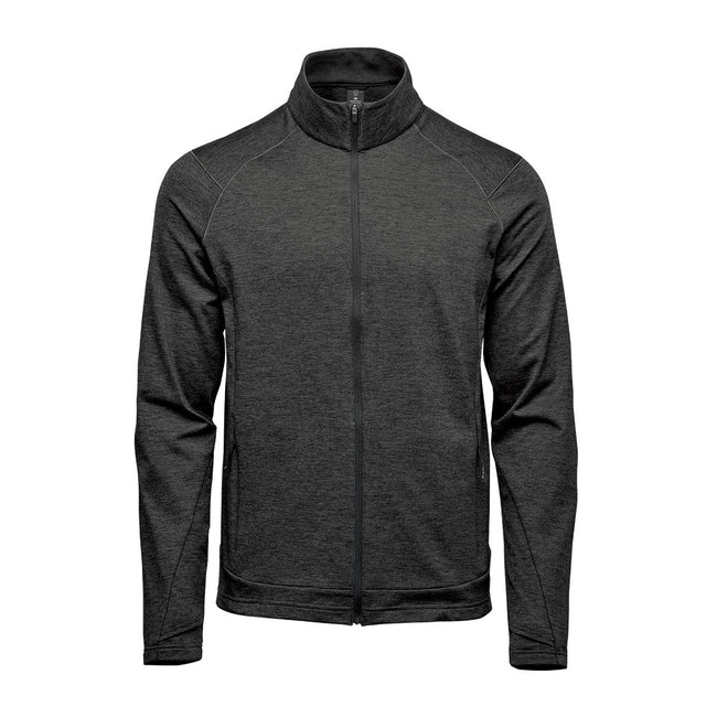 Black Heather - Front - Stormtech Mens Treeline Performance Track Jacket