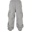 Heather Grey - Back - Build Your Brand Mens 90s Jogging Bottoms