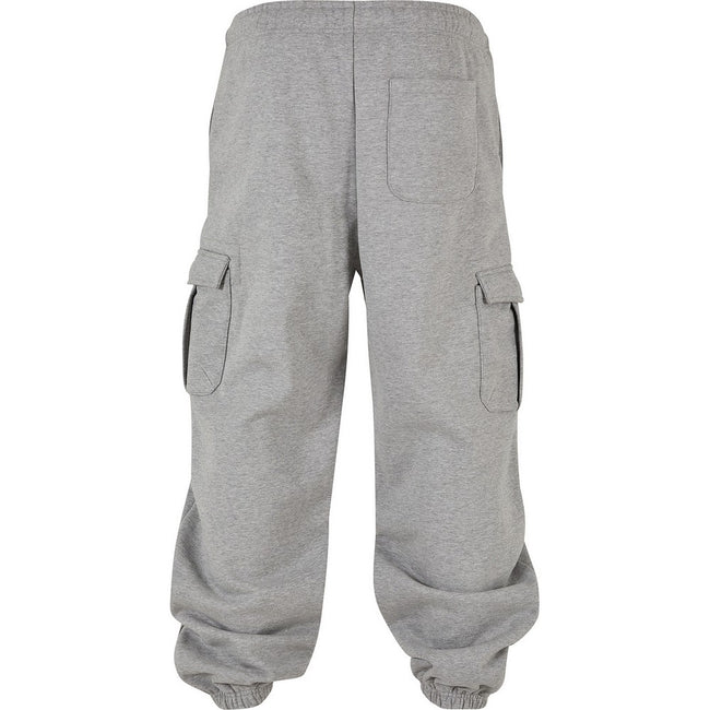 Heather Grey - Back - Build Your Brand Mens 90s Jogging Bottoms