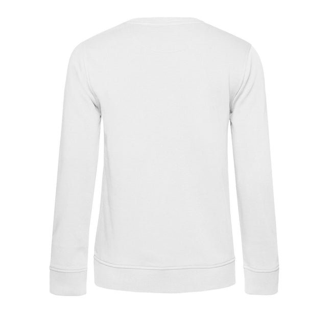 White - Back - B&C Womens-Ladies Inspire Crew Neck Jumper