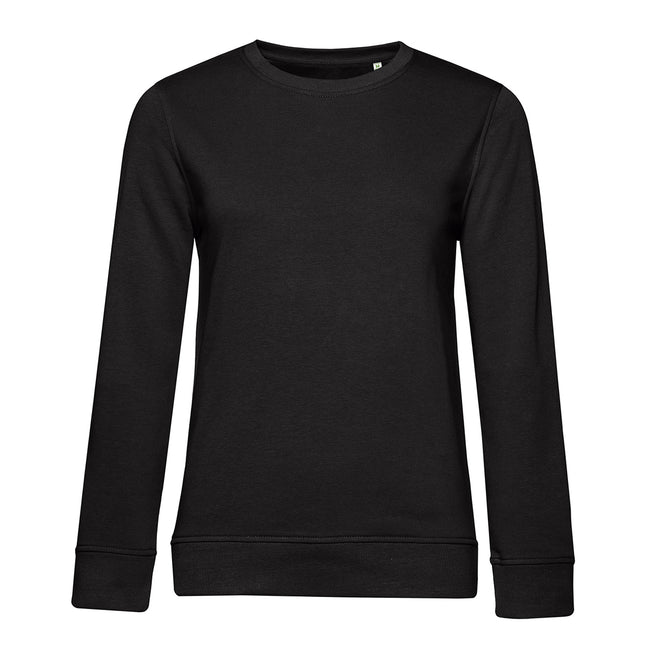 Black Pure - Front - B&C Womens-Ladies Inspire Crew Neck Jumper
