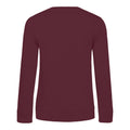 Burgundy - Back - B&C Womens-Ladies Inspire Crew Neck Jumper