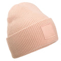 Peach - Front - Beechfield Tonal Patch Beanie