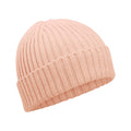 Peach - Front - Beechfield Childrens-Kids Organic Cotton Beanie