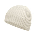 Almond - Back - Beechfield Childrens-Kids Organic Cotton Beanie