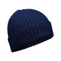 Oxford Navy - Front - Beechfield Childrens-Kids Organic Cotton Beanie