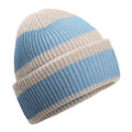 Vanilla-Biscuit - Front - Beechfield Colour Block Beanie