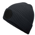 Graphite Grey-Black - Back - Beechfield Patch Circular Patch Beanie