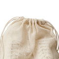 Natural - Back - Nutshell Cotton Drawstring Bag