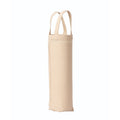 Natural - Front - Nutshell Premium Plain Canvas Recycled Bottle Bag